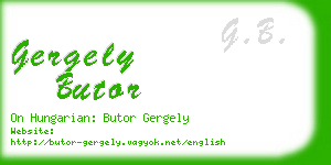 gergely butor business card